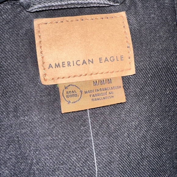 American Eagle Outfitters Charcoal Denim Jacket - Picture 2 of 6